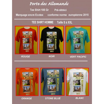 T SHIRT PORTE DES ALLEMANDS METZ HOMME 